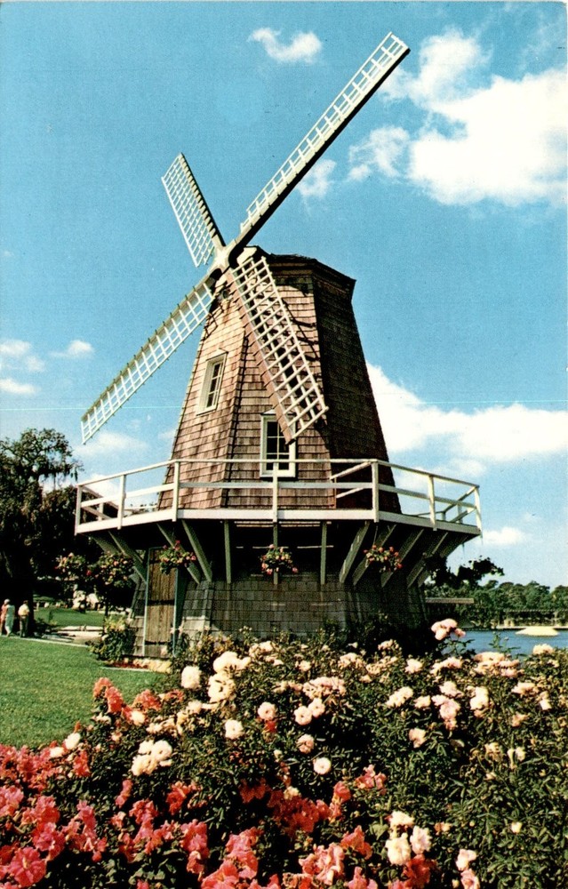 Dutch Windmill, Florida, Cypress Gardens, Miami, NE 189th Street, 198 Postcard