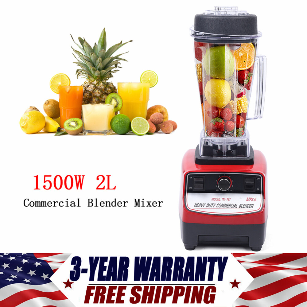 1500W Professional Blender Smoothie Maker Industrial Commercial Quiet NEW