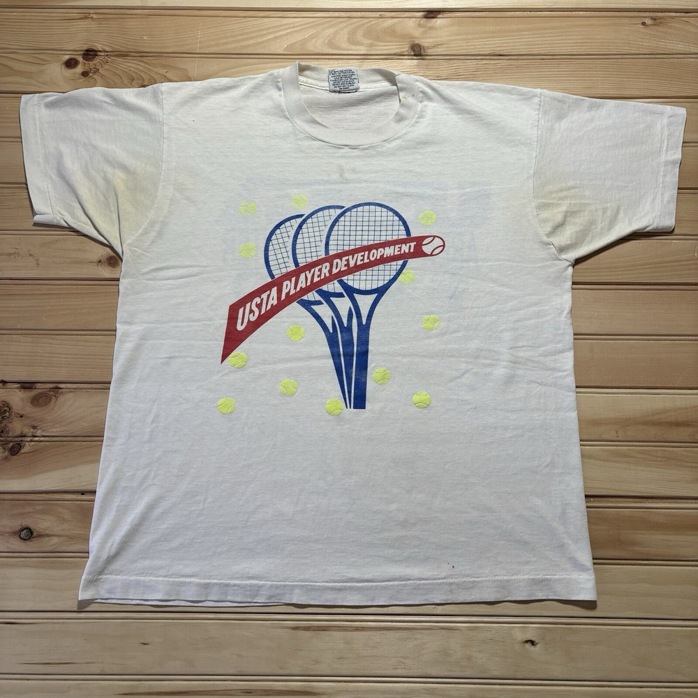 Vintage 90s USTA Tennis Players Development Training Center Shirt Size XL