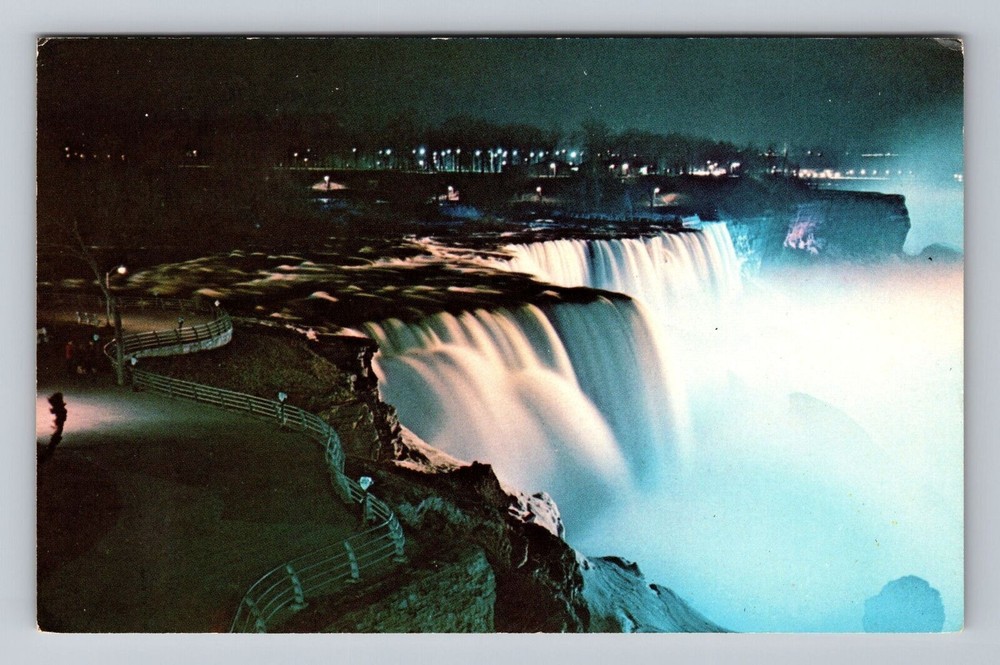 American Falls at Prospect Point Horseshoe Falls Niagara Falls Vintage Postcard
