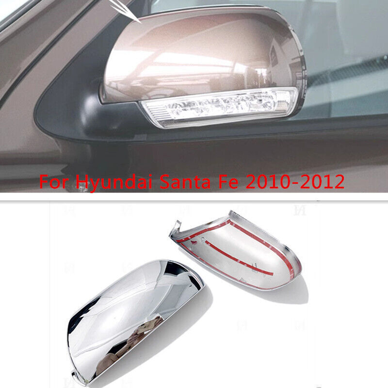 ABS Chrome Mirror Cover Pair for 2010-2012 Hyundai Santa Fe-image