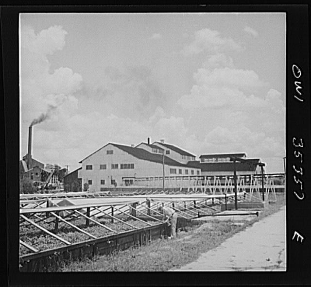 Photo:Industrial Plant Factory 1900s Smoke Stack Buildings Railcars