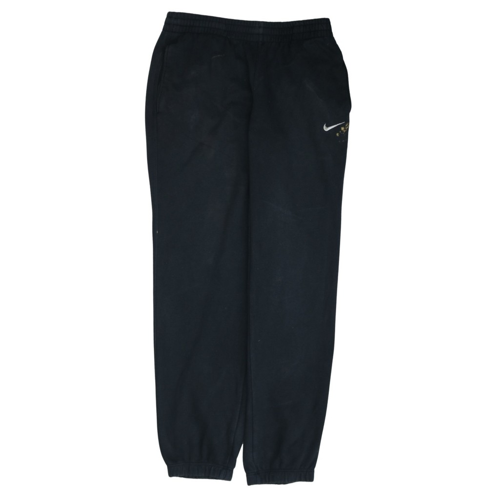 Nike Mens Joggers Black Nylon Embroidered Swoosh Elastic Waist Tapered Track S