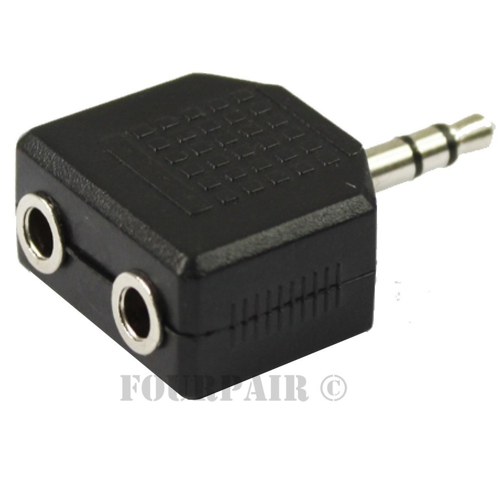 3.5mm Stereo Y Splitter Audio Adapter - 1/8
