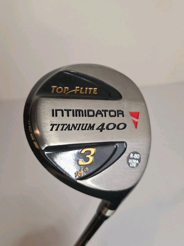 Top Flite Intimidator Ti 400 3 Wood Muscle R80 Graphite Shaft Right Handed Club