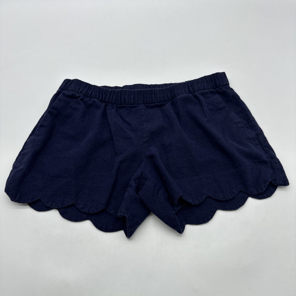 Old Navy Chino Shorts Women S Blue Pocket 55% Linen ..#35681