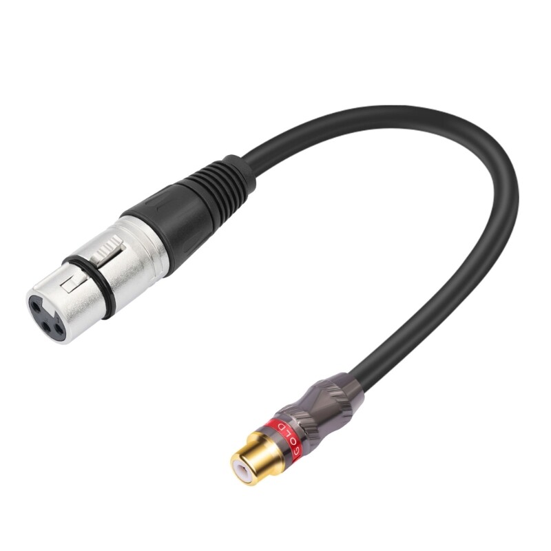 RCAs Female to 3Pin Female Converters Connectors Cable for Sound Playback