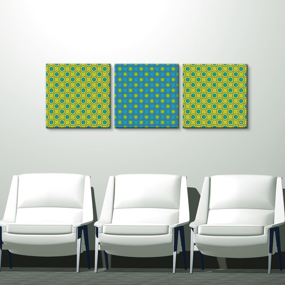 Ready2HangArt 'Geometric Study XII' Canvas Wall Art Green (3) 16