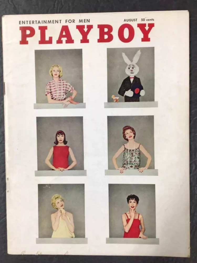 Playboy Magazine August 1958 Centerfold Intact Solid Condition vg