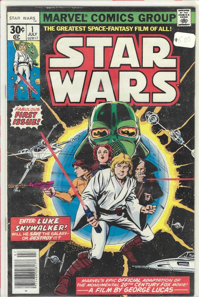 STAR WARS #1 MARVEL COMICS 1977 A NEW HOPE