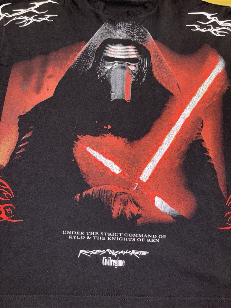 Civil Regime x Star Wars Knights Of Ren Oversized Tee - Black - Size L Kylo Ren