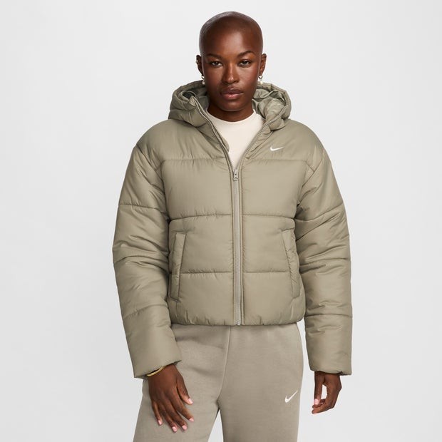 Nike Sportswear Classic Puffer Therma-FIT Loose Hooded Jacket Green, XS