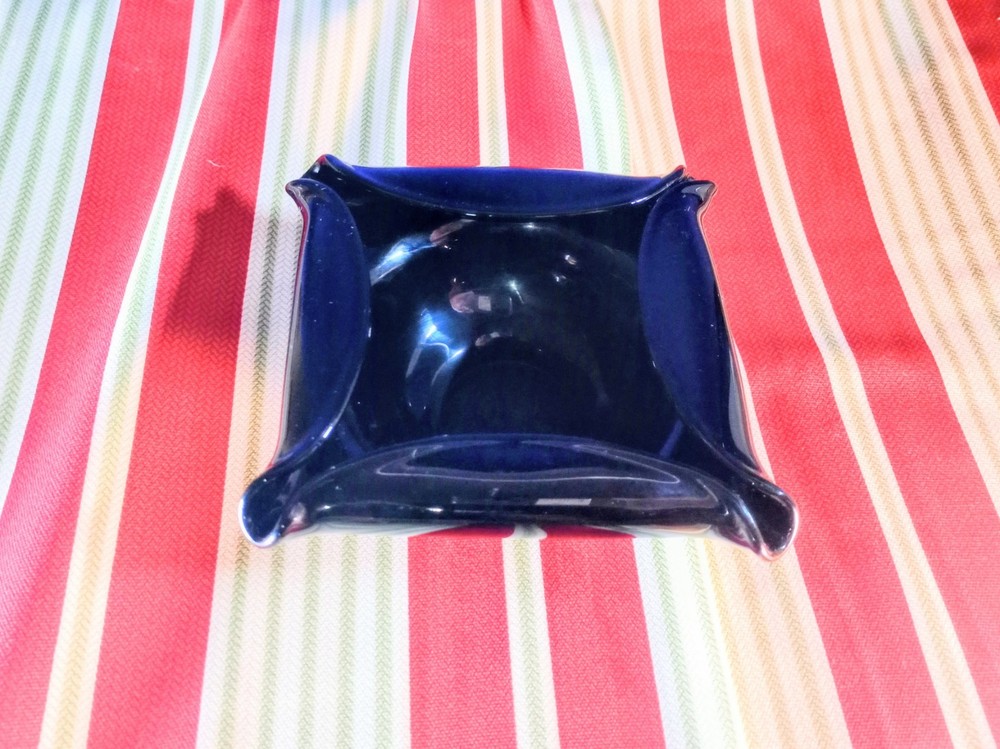 Fenton Art Glass Fairy Lamp Light Base only  Black Replacement  Square  Corners