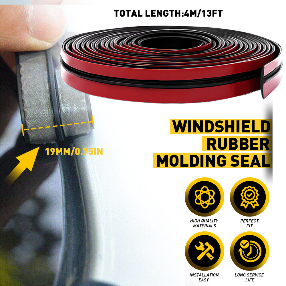 Car Roof Windshield Window Rubber Seal Strip Moulding Sealed Trim 4M Accessories