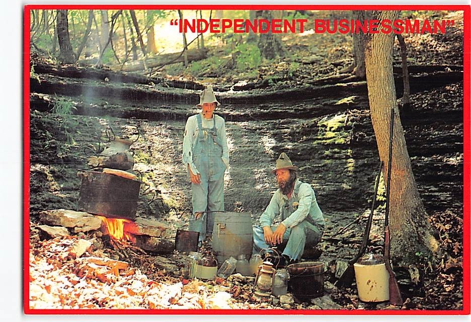 Postcard Independent Businessman Hillbilly Livin'