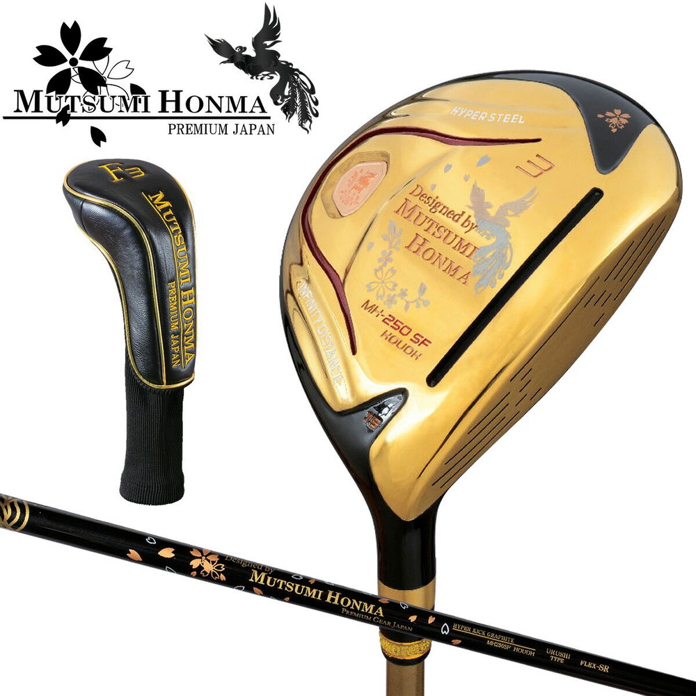 Mutsumi Honma Golf Fairway Wood 3W 15deg MH250SF graphite Flex Regular new