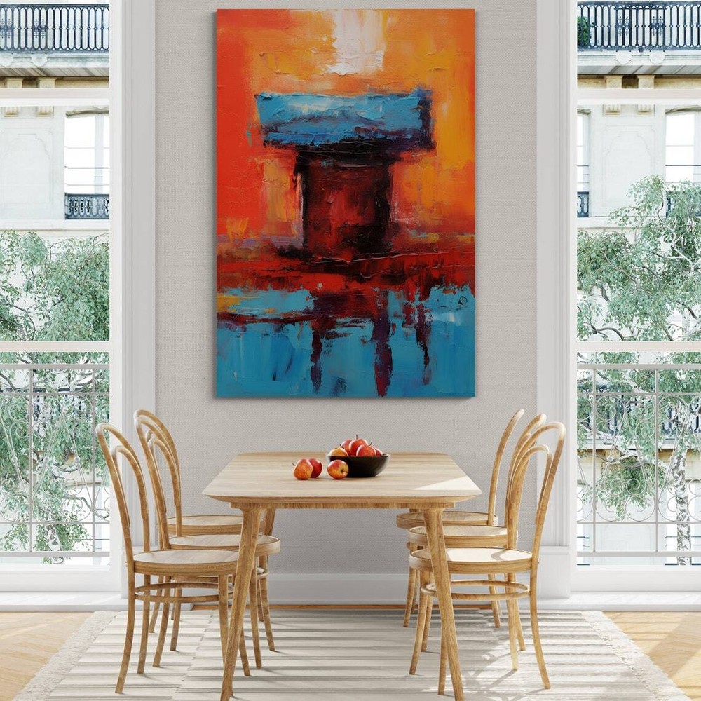 Blue Orange Mark Rothko Wall Art Canvas Unframed Print Art
