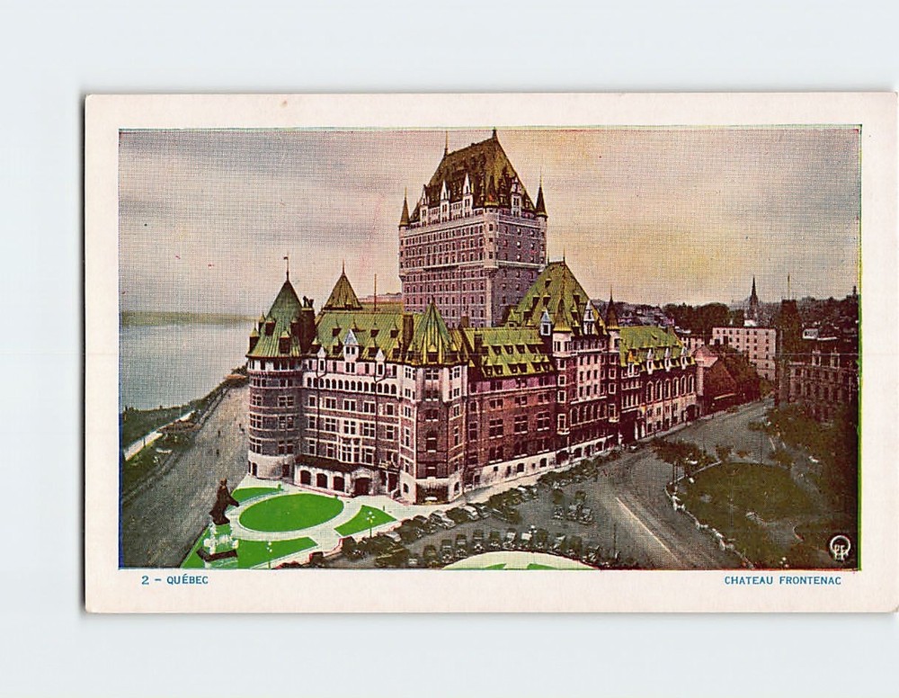 Postcard Chateau Frontenac Quebec City Canada