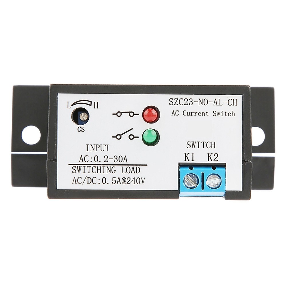 Normally Open Current Sensing Switch Adjustable AC 0.2‑30A SZC23‑No AL‑CH