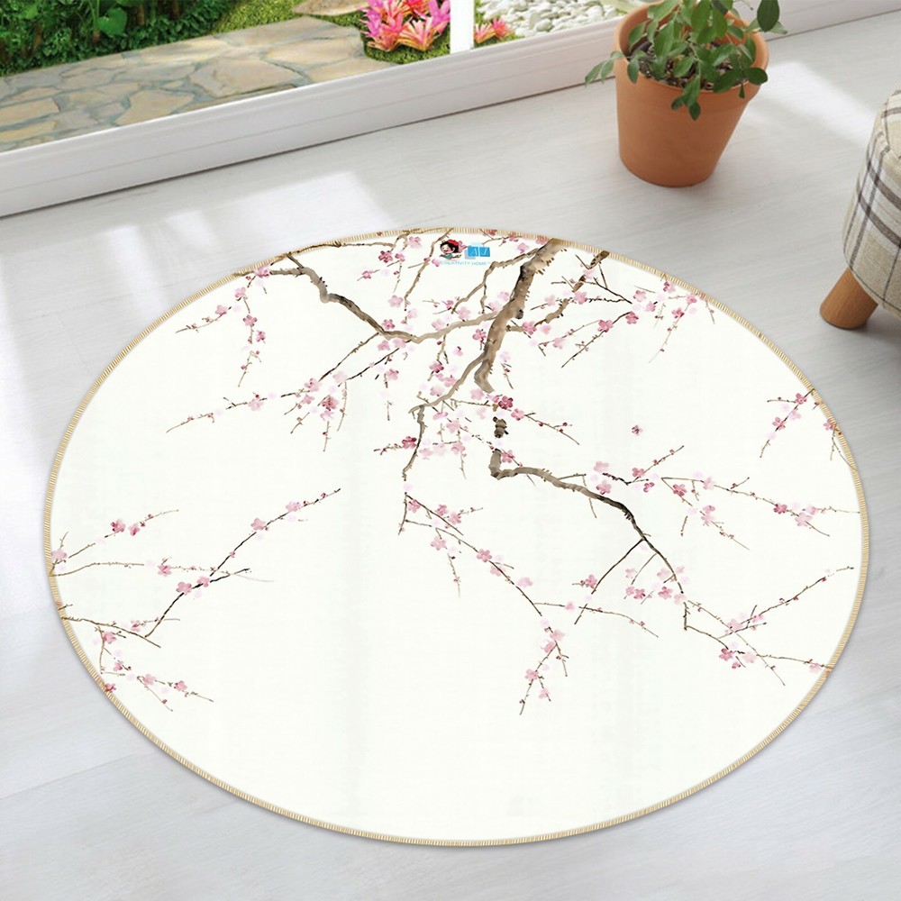 3D Hand Painted Plum NAO3763 Game Rug Mat Elegant Photo Carpet Mat Fay