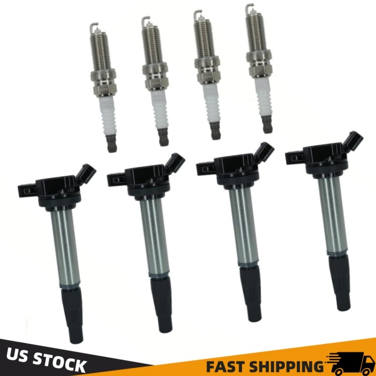 For TOYOTA COROLLA 1.8L Cylinder UF596 Ignition Coil & Spark Plug Set New