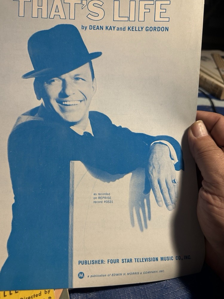 I 1966 FRANK SINATRA Sheet Music THAT’S LIFE