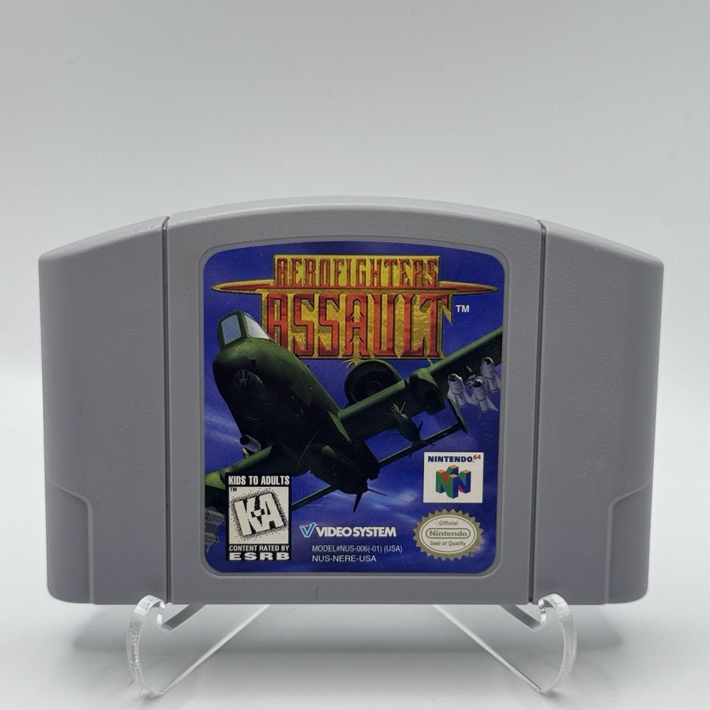 AeroFighters Assault (N64 1997) Authentic Cart. Tested + Working 💎Mint💎