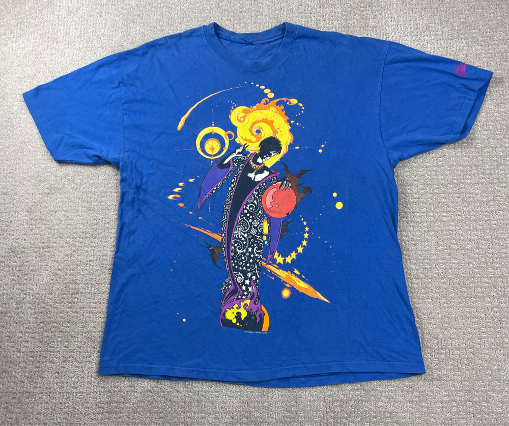 Vintage 90s The Sandman T Shirt L? Blue 1993 DC Comics Vertigo Promo Graphitti