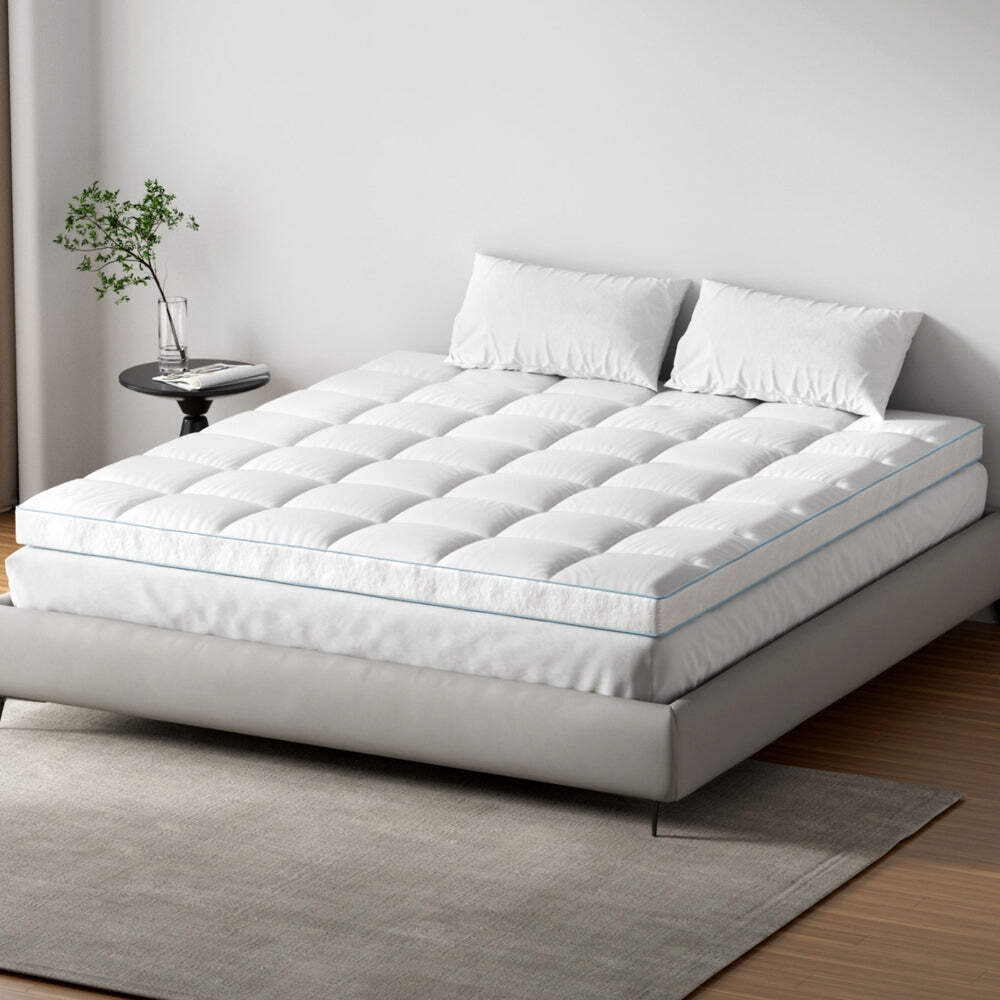 NNEDSZ 10cm King Bamboo Pillowtop Mattress Topper for Giselle Bed
