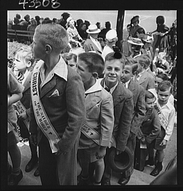 Brooklyn New York 1920s Sunday School Anniversary Day Parade Children