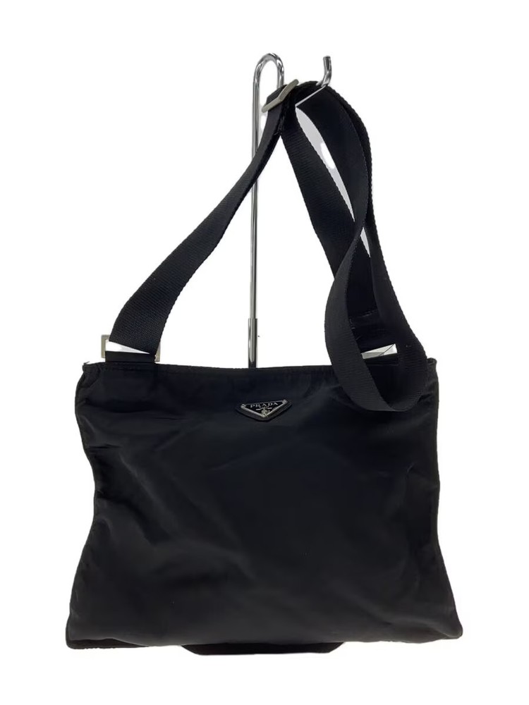 Authentic Black Prada Nylon Shoulder Bag Imported From Japan