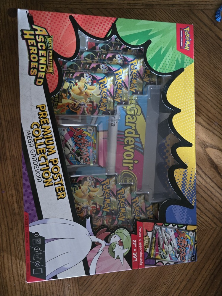 Pokemon Mega Evolution Ascended Heroes Premium Poster Collection Box