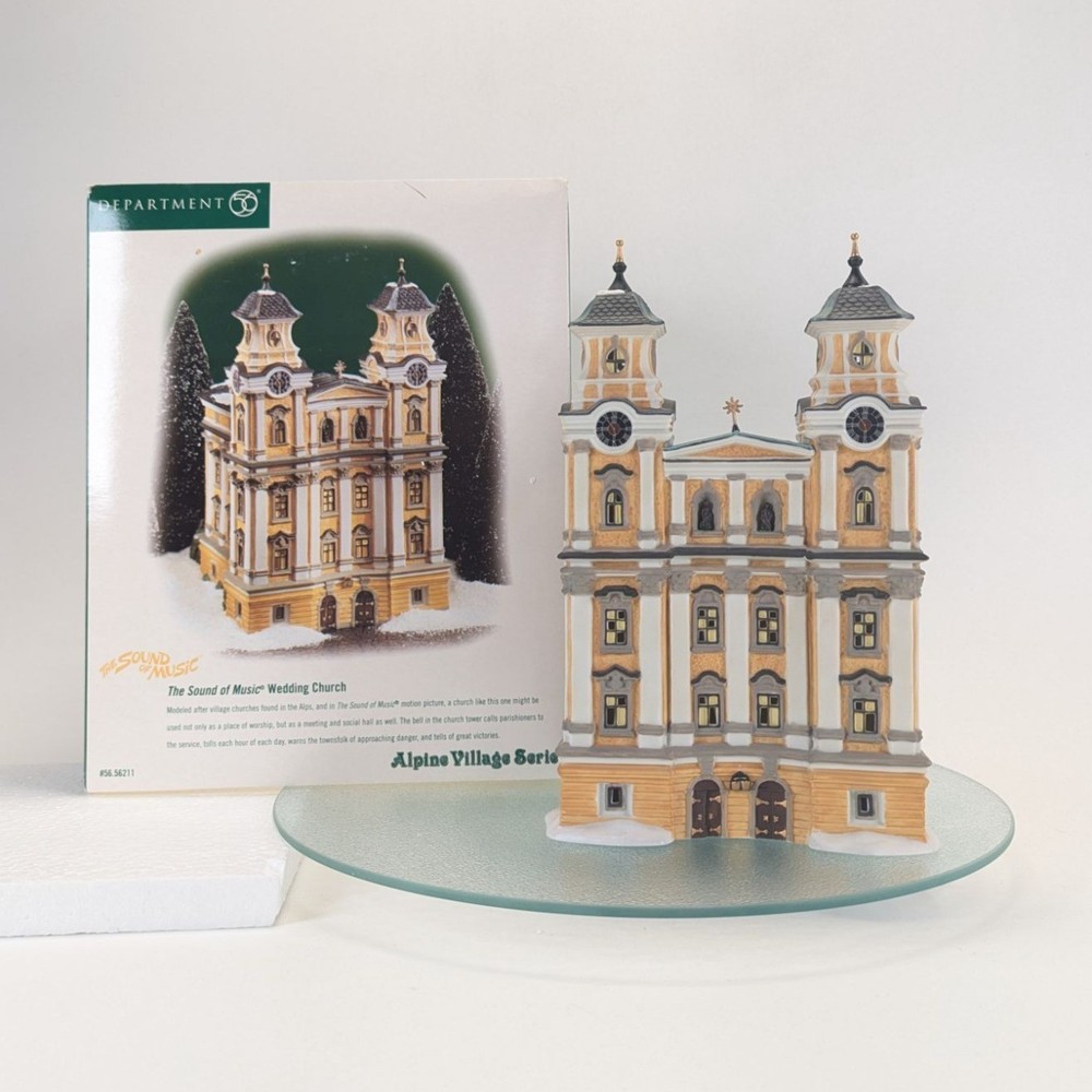Dept 56 Sound of Music Wedding Church Alpine Village Series NEW in Box 56211