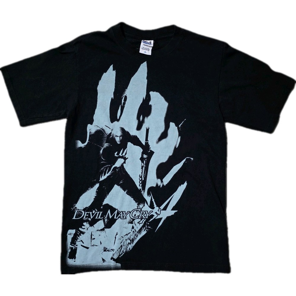 VTG Devil May Cry 4 Promo T-Shirt Nero Capcom Video Game Promo Anvil Tag Small