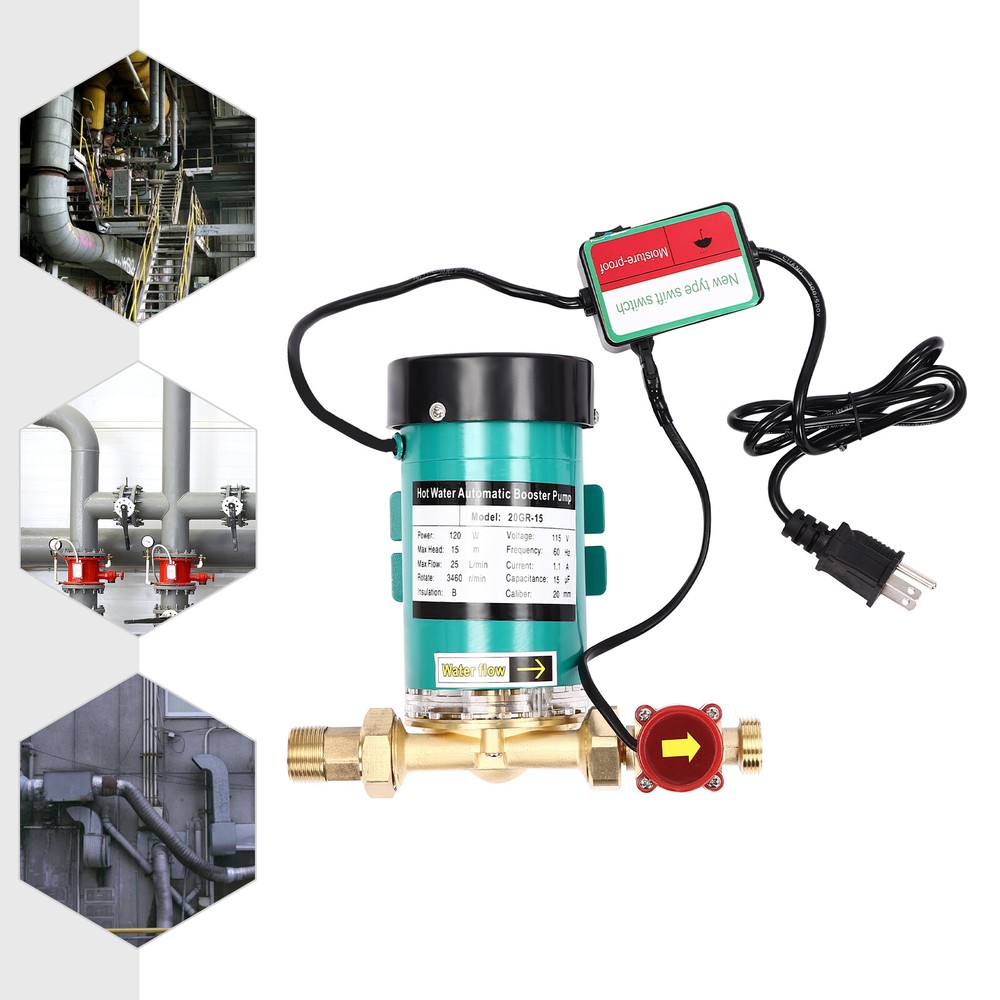 115V 120W Household Shower Booster Pump Automatic Boost Water Pressure Pump 60HZ