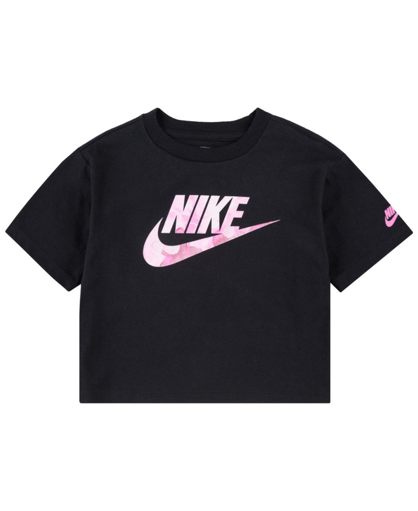 Nike Toddler Girls Short Sleeve Boxy T-shirt - Black Size 2T