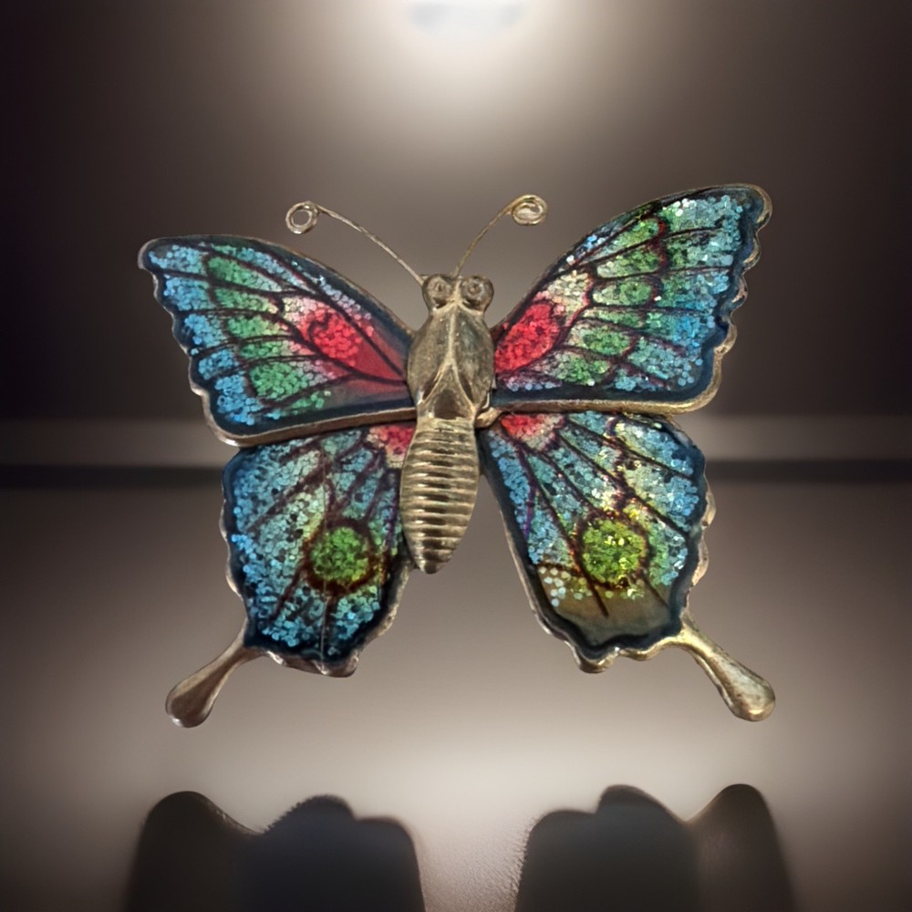 Old Butterfly Brooch Pin