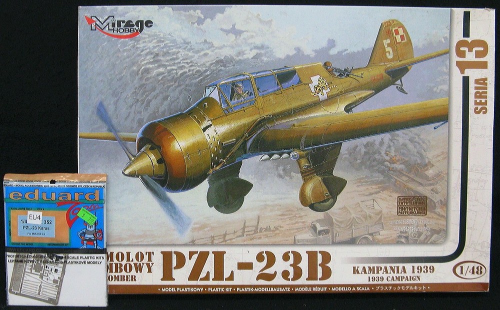 1/48 Mirage Models PZL-23B Polish WWII Bomber + EDUARD PHOTO ETCH SET *MINT*