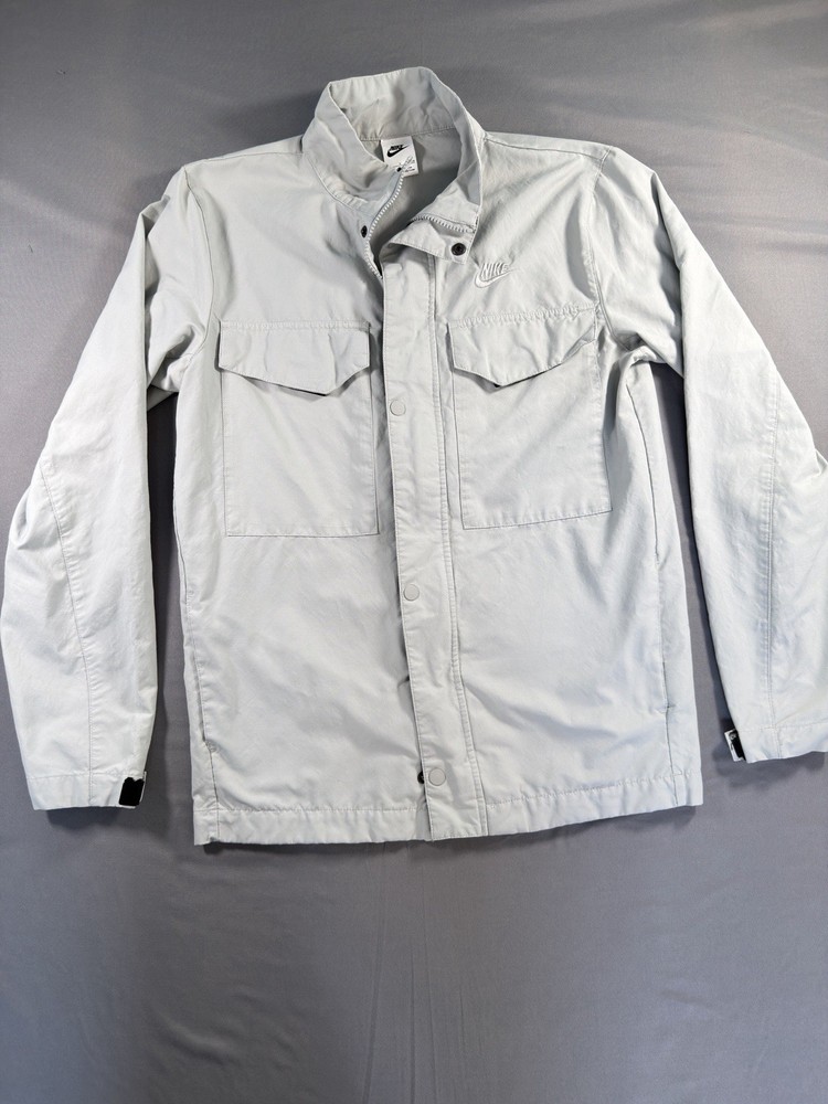 Nike M65 Woven Field Jacket Mens Small Gray CZ9922-029 Military Utility Coat