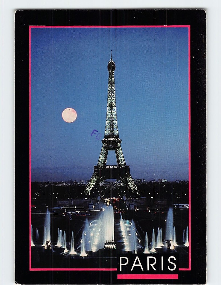 Postcard The Eiffel Tower Paris France