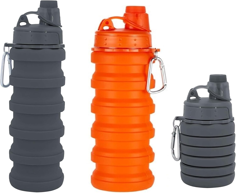 Collapsible Water Bottle, Foldable Cup,500Ml Collapsible Sport Water Bottle Bpa