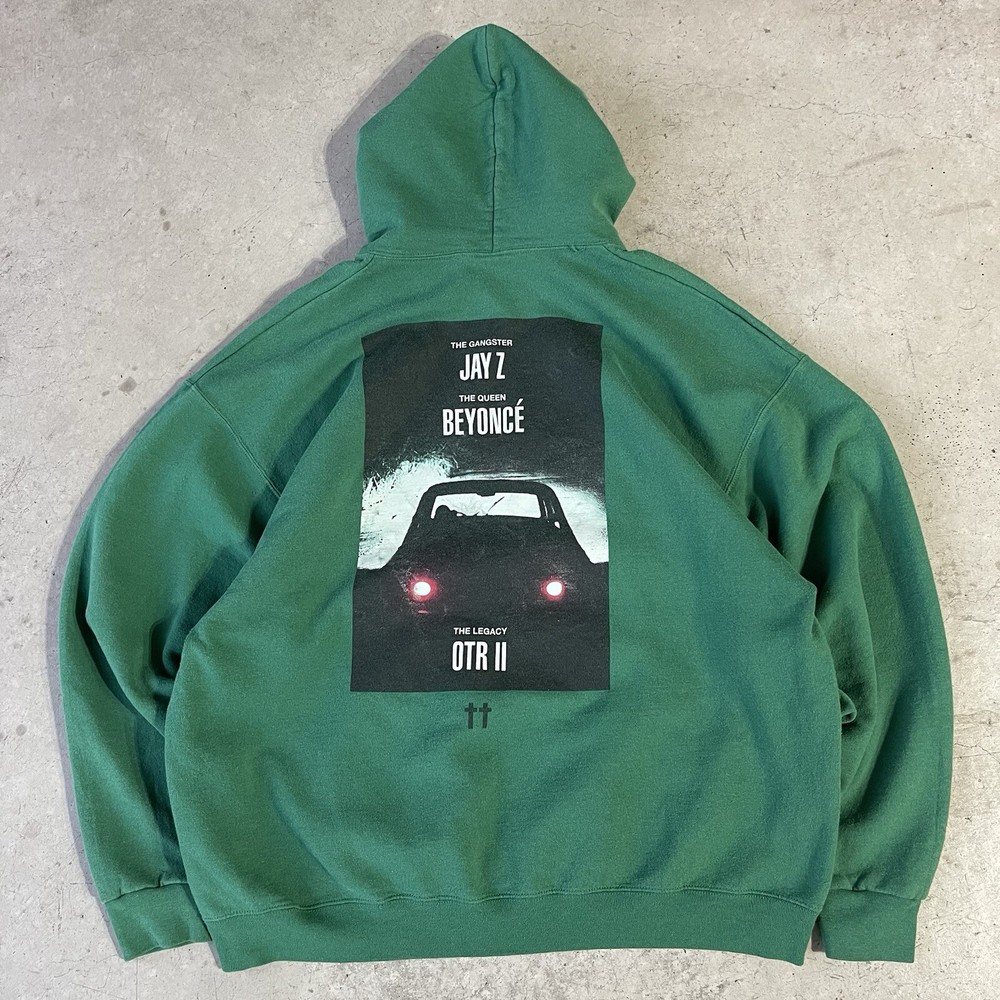 Jay Z & Beyonce On The Run II Hoodie Pullover Men’s Size XXLarge Green