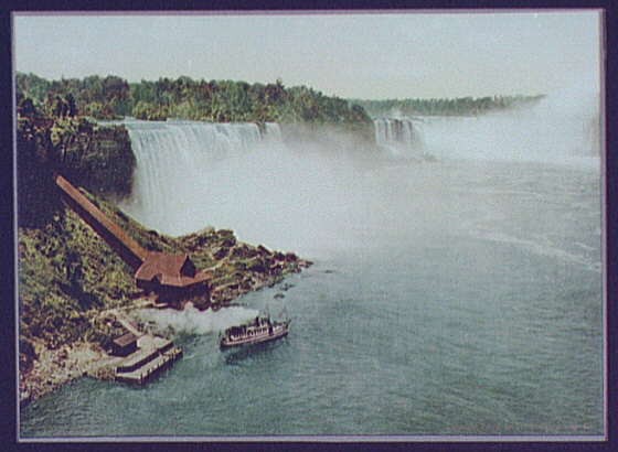 Niagara,Falls,River,water,New York,NY,Ontario,Canada,Detroit Publishing