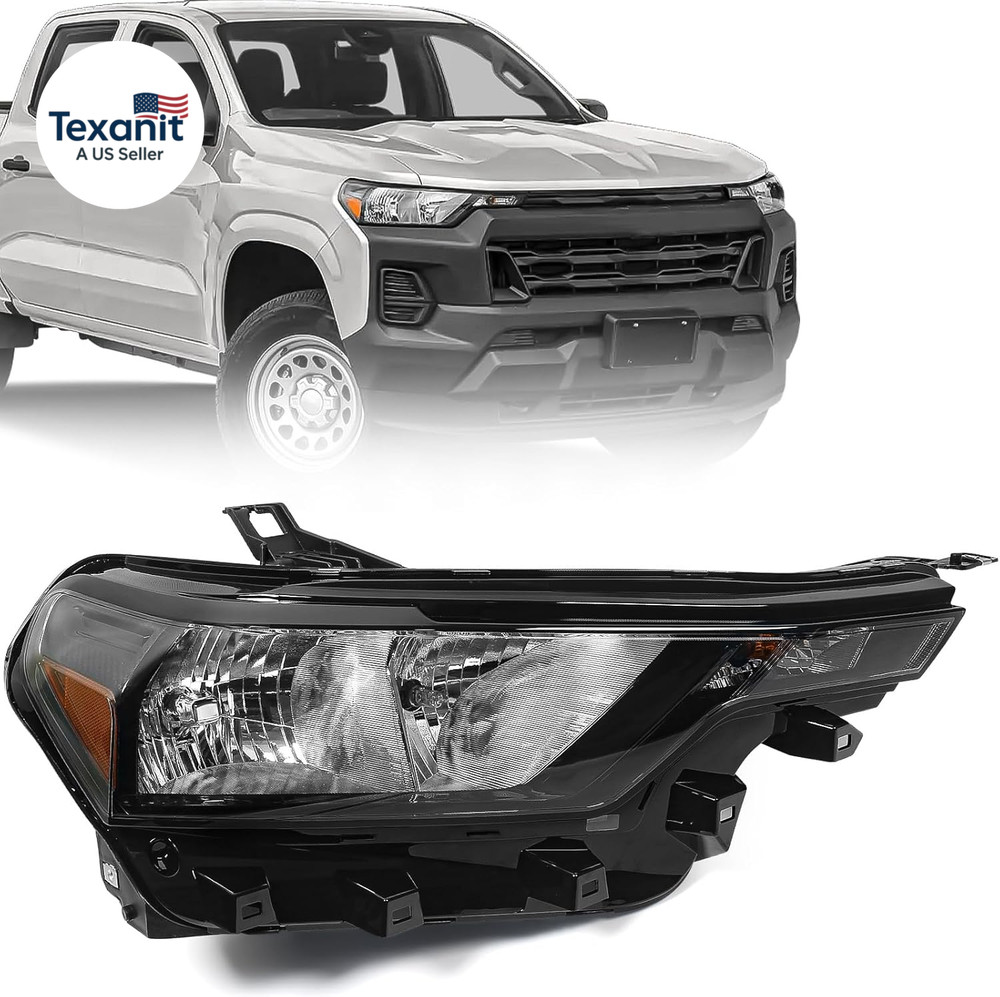 Halogen Headlight Compatible with Chevy Colorado Lt/Work Truck/Trail Boss 2023 2