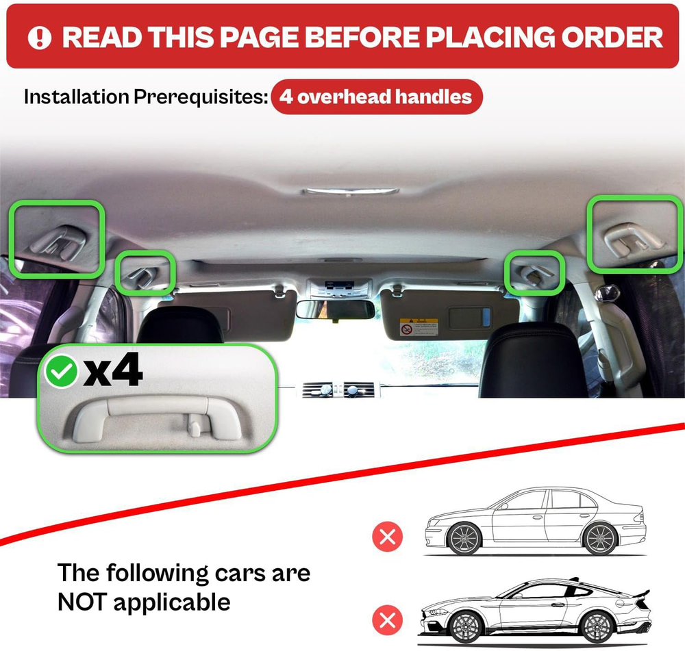 Fishing Rod Holder for Car Fishing Pole Storage inside Carrier Racks for Truck