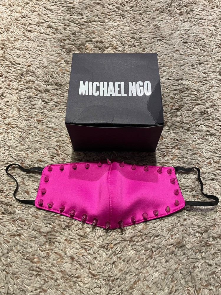 Michael Ngo Lady Gaga “Chromatica” Spiked Pink Fuschia Mask, RARE!