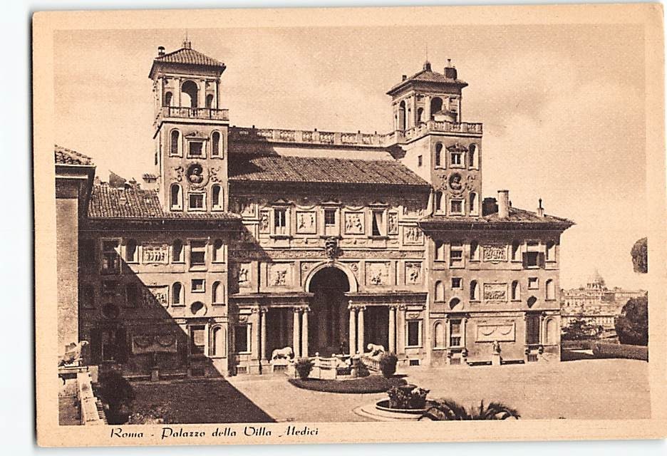 Postcard Medici Palazzo della Villa Rome Italy