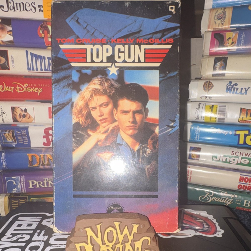 Paramount Top Gun VHS NTSC Action Military PG 1986 Tom Cruise Kelly McGillis