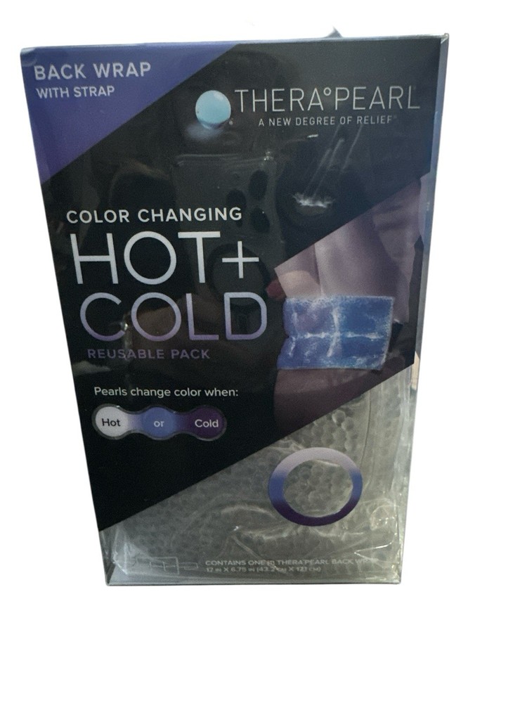 Color Changing Hot + Cold Reusable Pack, Back  with Strap, 1 Wrap New