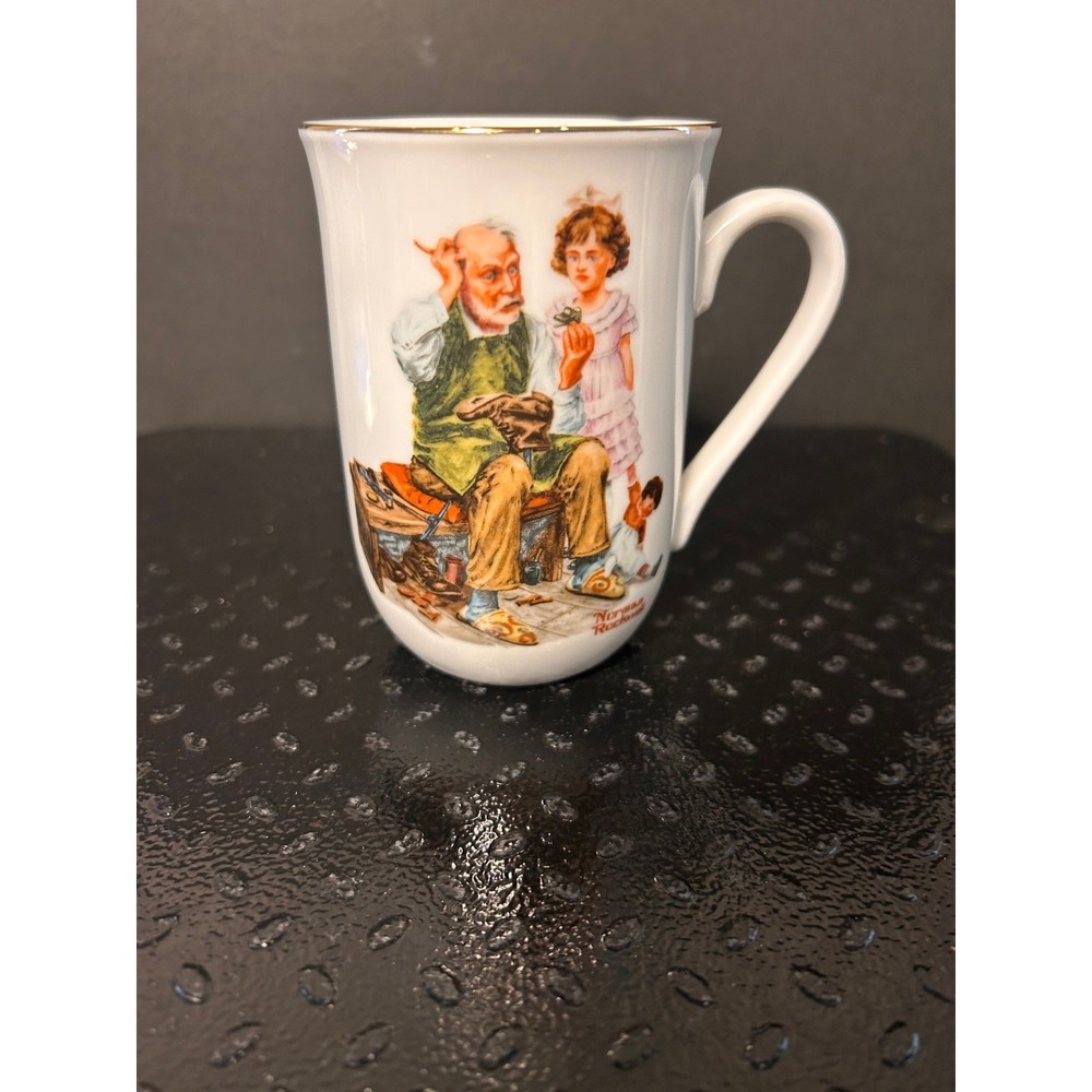 vintage Norman Rockwell Museum mug featuring illustration titled 